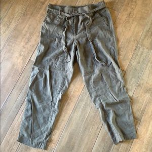 LOFT Linen high waist pants